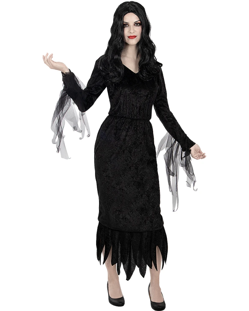 Перука Morticia Addams за жени - Семейство Addams