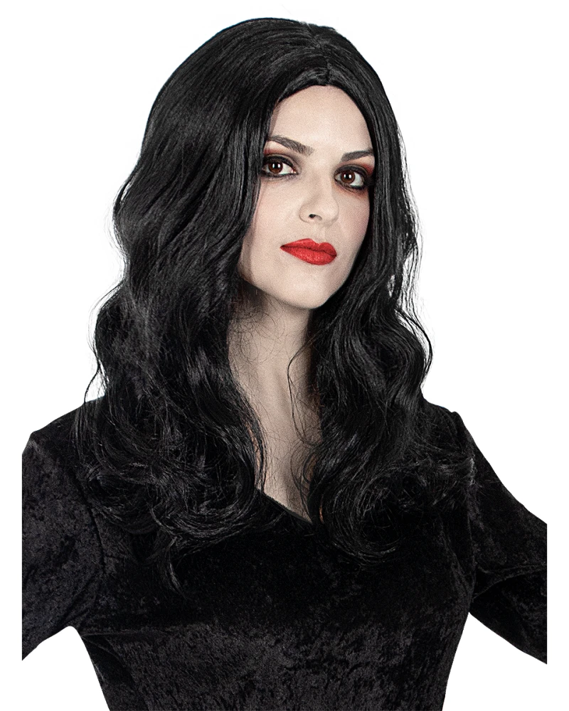 Перука Morticia Addams за жени - Семейство Addams