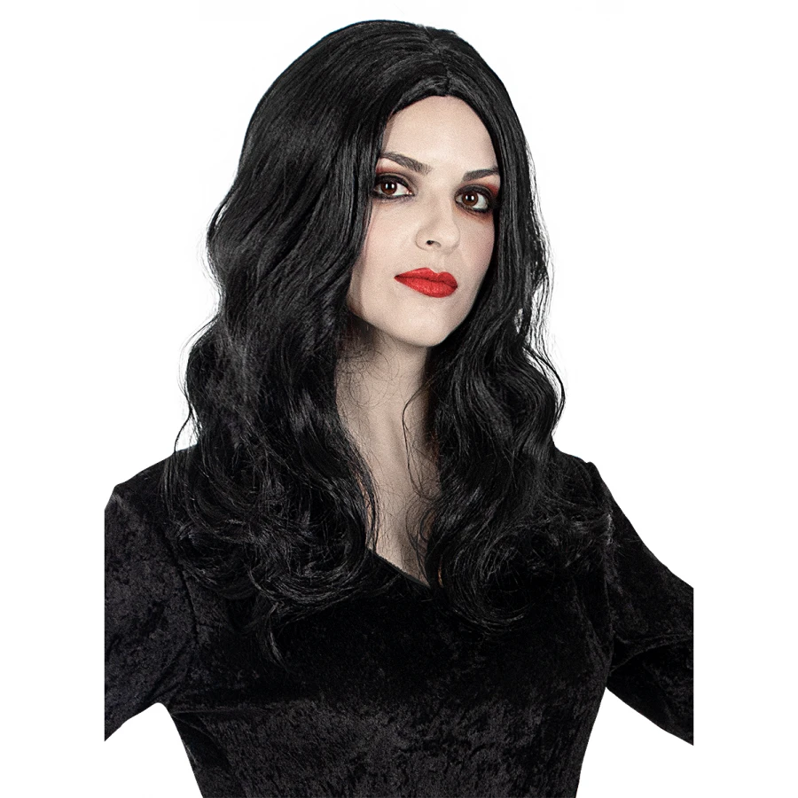 Перука Morticia Addams за жени - Семейство Addams