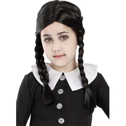 Детска перука Уензди Адамс/Wednesday Addams