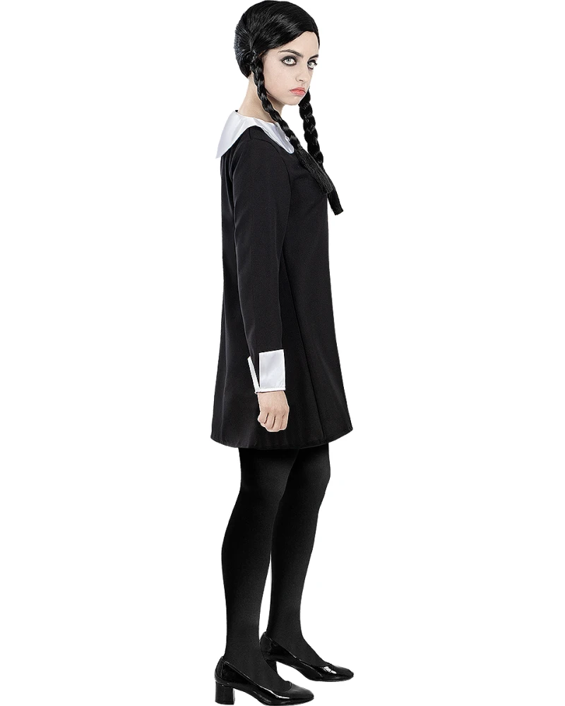 перука Wednesday Addams черна с плитки