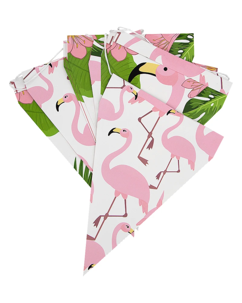 1 банер с фламинго - тропически фламинго