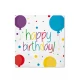 16 бр Салфетки за Рожден ден 33 x 33 см - Happy Birthday
