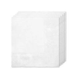 16 бели салфетки 33x33 см - обикновени цветове