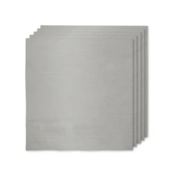 16 сребърни салфетки 33x33 см - обикновени цветове