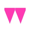 1 банер с розови флагове - обикновени цветове