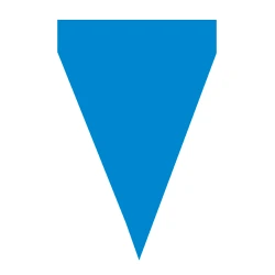1 банер с тъмносини знамена - обикновени цветове