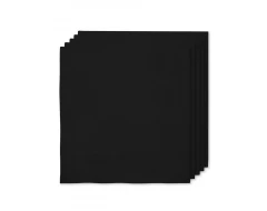 16 черни салфетки 33x33 см - обикновени цветове