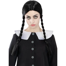 Дамска перука Уензди Адамс/Wednesday Addams