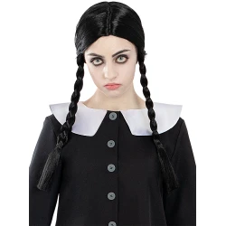 Дамска перука Уензди Адамс/Wednesday Addams