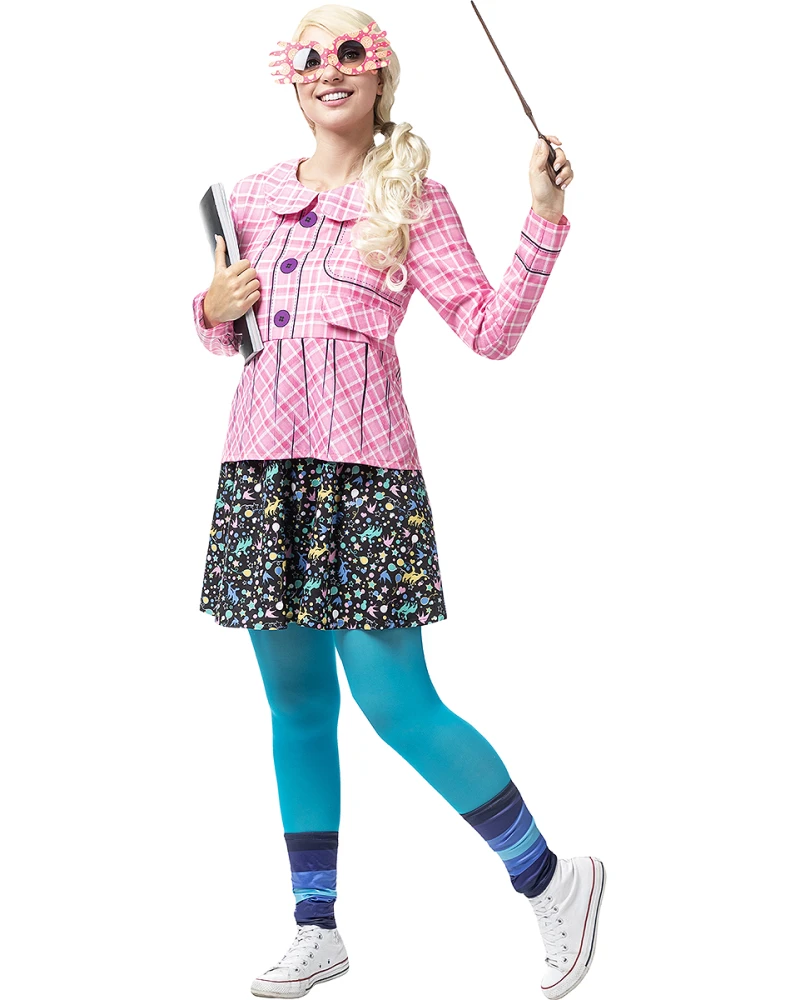 Дамски костюм на Luna Lovegood – риза, пола, чорапогащник и очила | Zabava