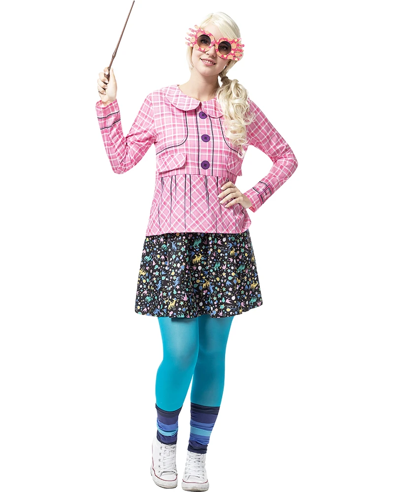 Дамски костюм на Luna Lovegood – риза, пола, чорапогащник и очила | Zabava