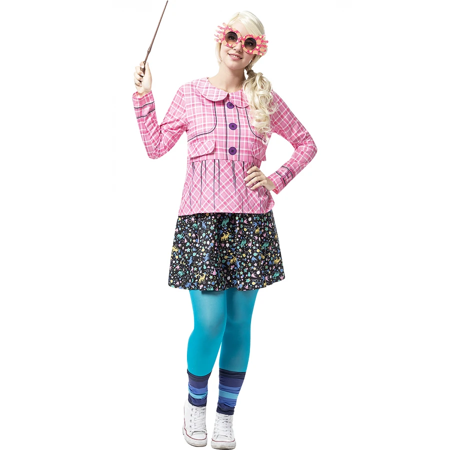 Дамски костюм на Luna Lovegood – риза, пола, чорапогащник и очила | Zabava