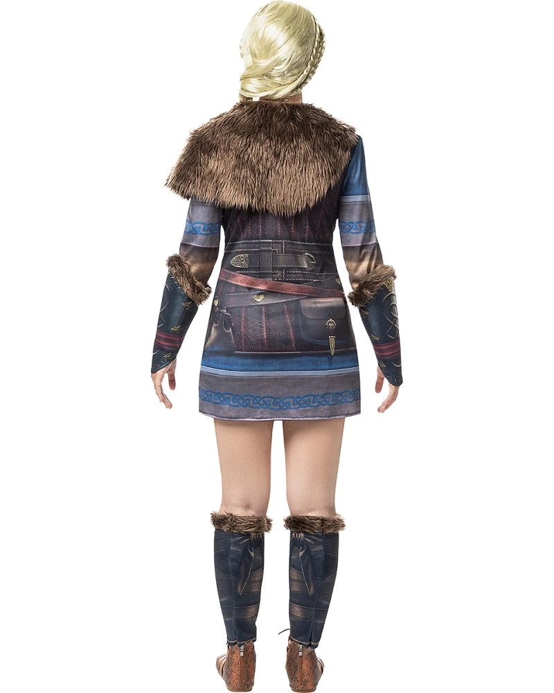 Дамски костюм Eivor Assassin’s Creed Valhalla cosplay - рокля, яка, ръкави и гети