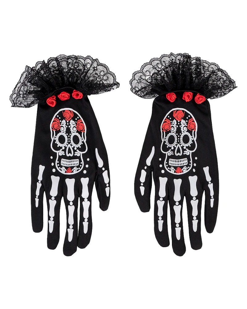 Ръкавици La Catrina за момичета – черни