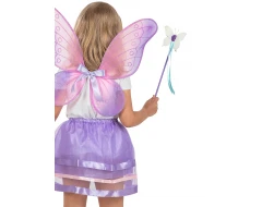 Детски лилав комплект на пеперуда - 3 части