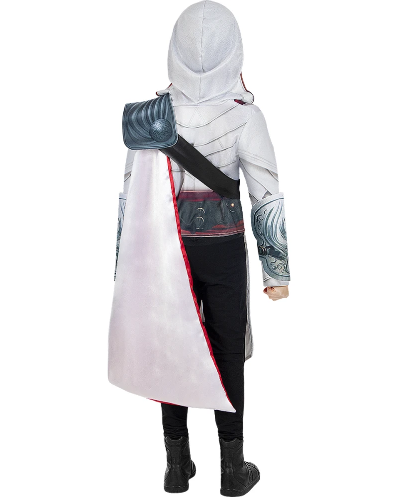 Детски костюм Ezio Auditore Assassin’s Creed с туника с качулка, броня и рълавели