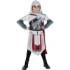 Детски костюм Ezio Auditore Assassin’s Creed с туника с качулка, броня и рълавели