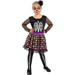 Елегантен детски костюм на Ла Катрина/La Catrina