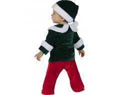 Луксозен коледен костюм на елф за бебе