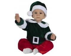 Луксозен коледен костюм на елф за бебе