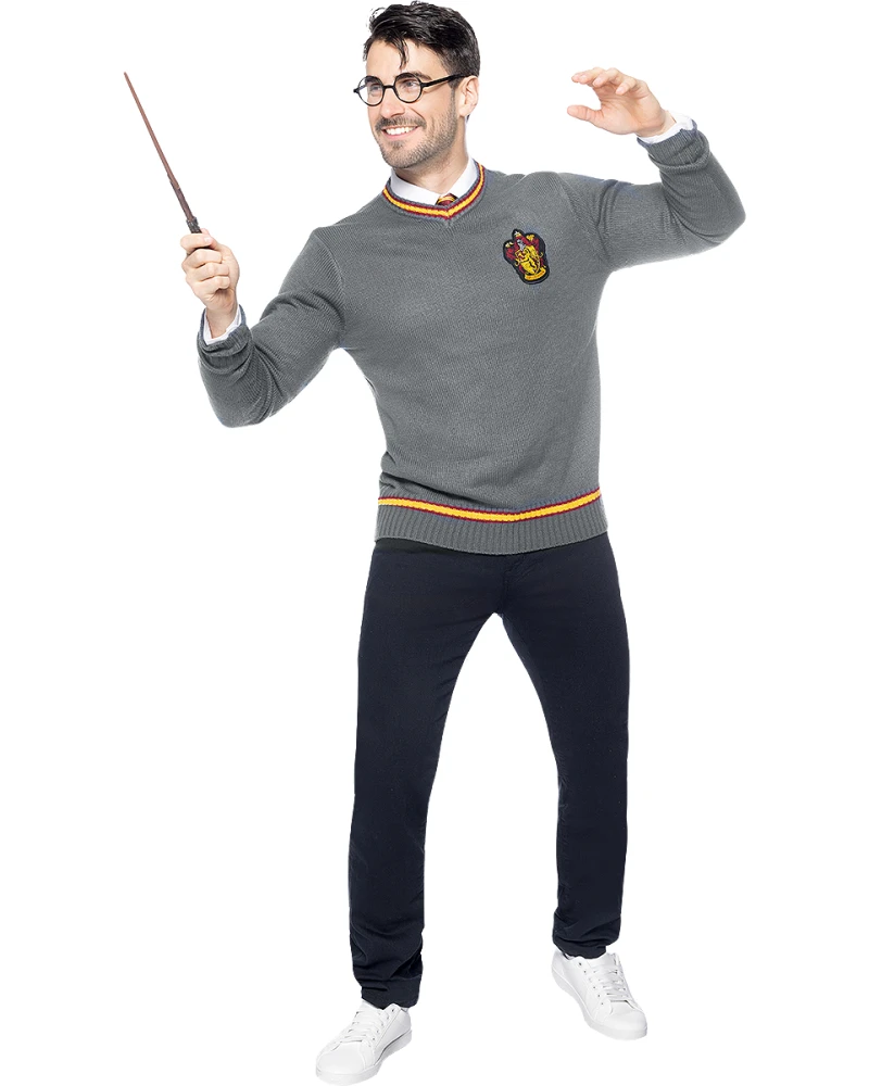 Суичър Gryffindor за възрастни от Хари Потър в сиво-сребрист цвят