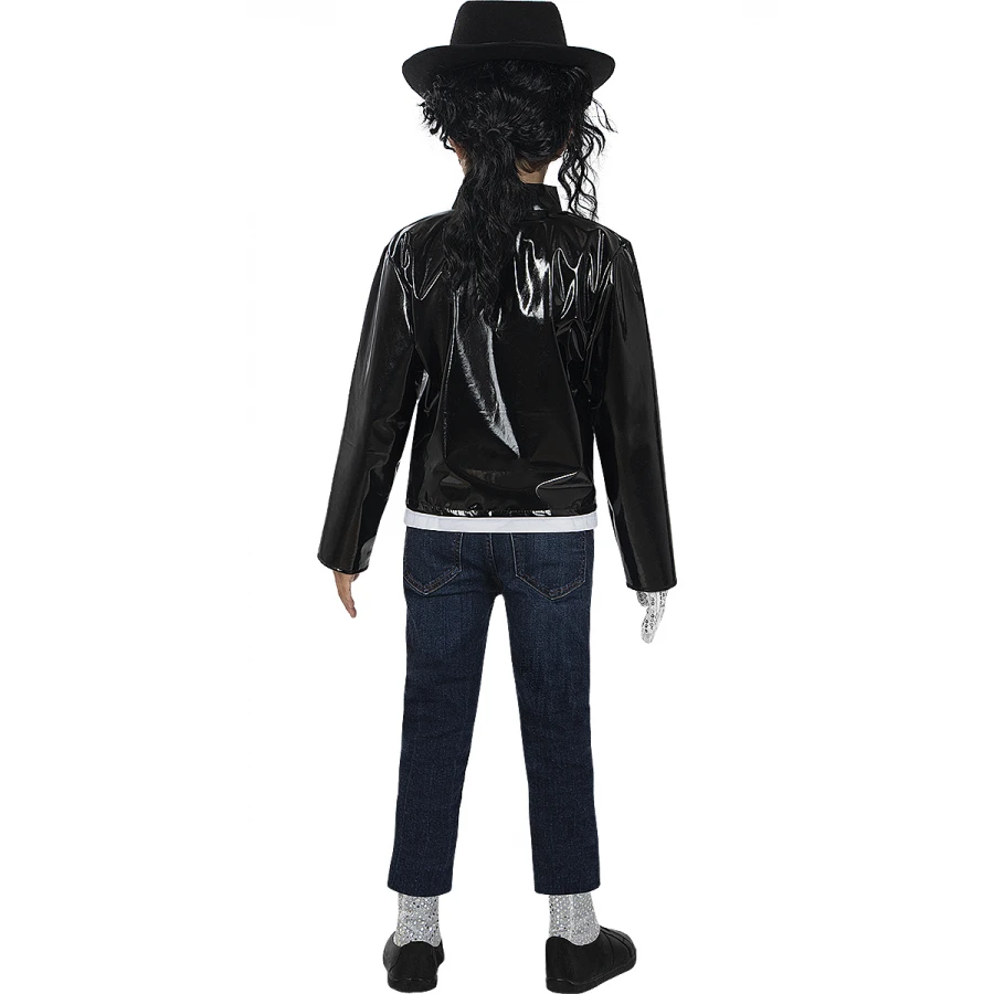 Черно военно яке Michael Jackson за момче с ефектен сценичен дизайн