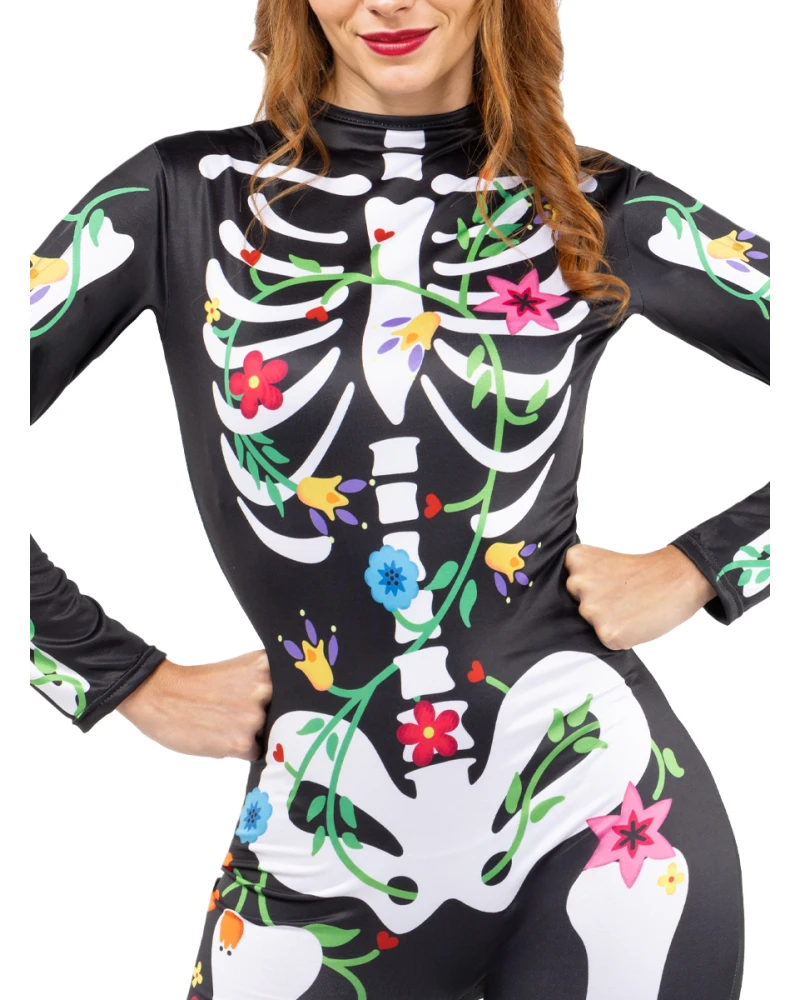 Дамски карнавален костюм La Catrina гащеризон