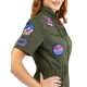 Дамски карнавален костюм авиационен пилот Top Gun - рокля