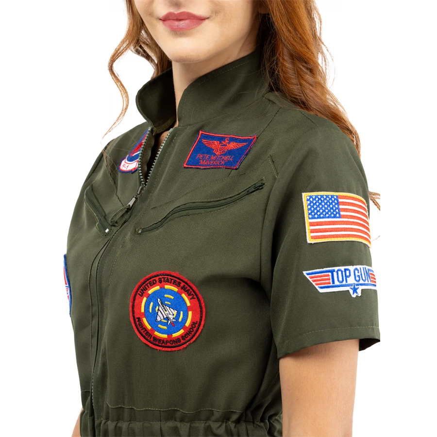 Дамски карнавален костюм авиационен пилот Top Gun - рокля