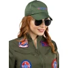 Комплект шапка и очила Top Gun пилотски стил