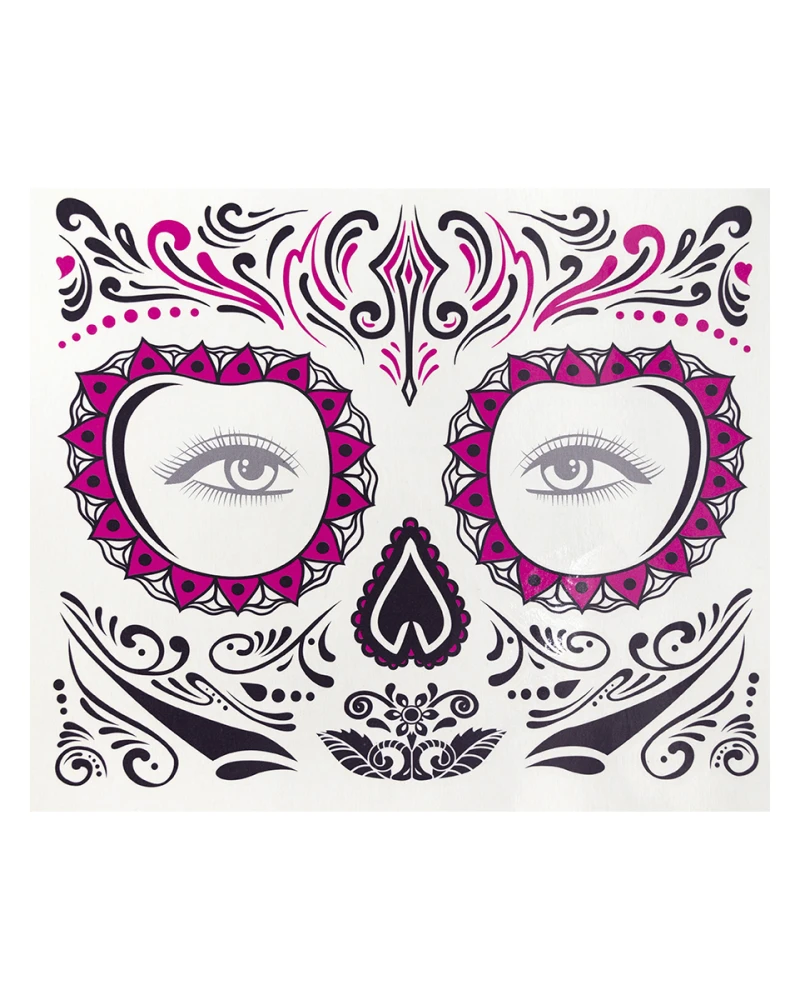 Временни татуировки La Catrina мексикански стил