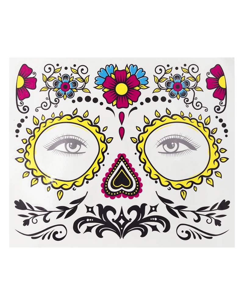 Временни татуировки La Catrina мексикански стил