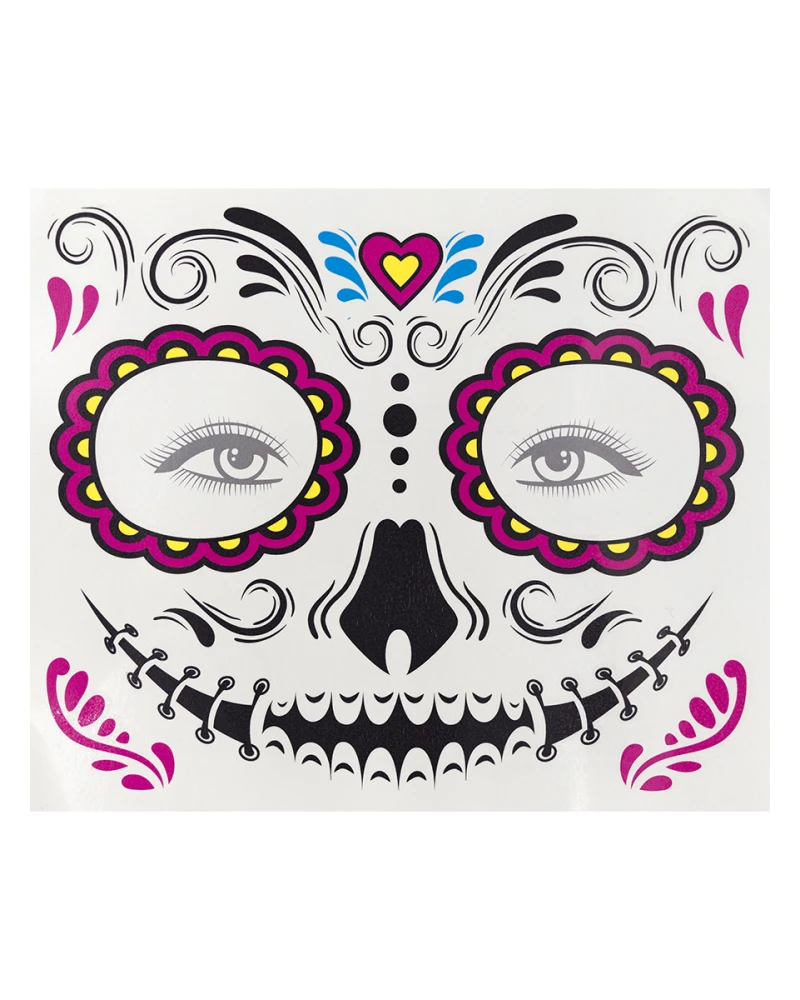 Временни татуировки La Catrina мексикански стил