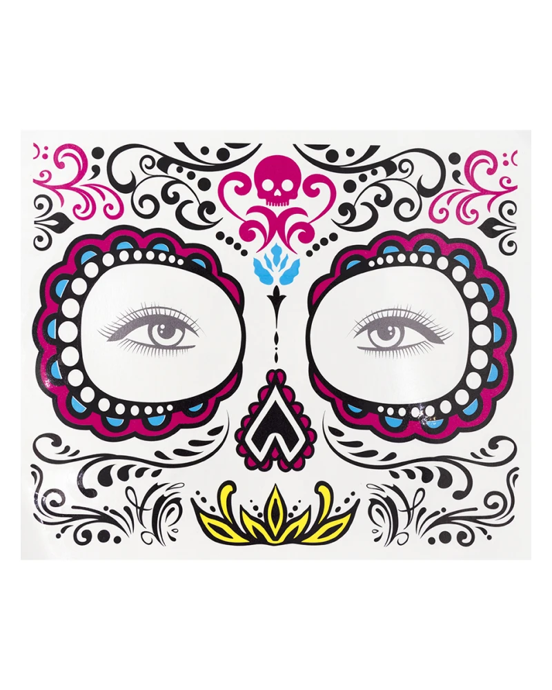 Временни татуировки La Catrina мексикански стил