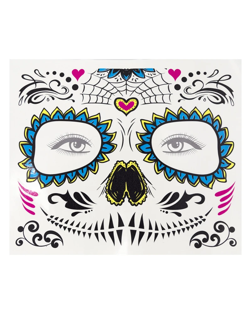 Временни татуировки La Catrina мексикански стил
