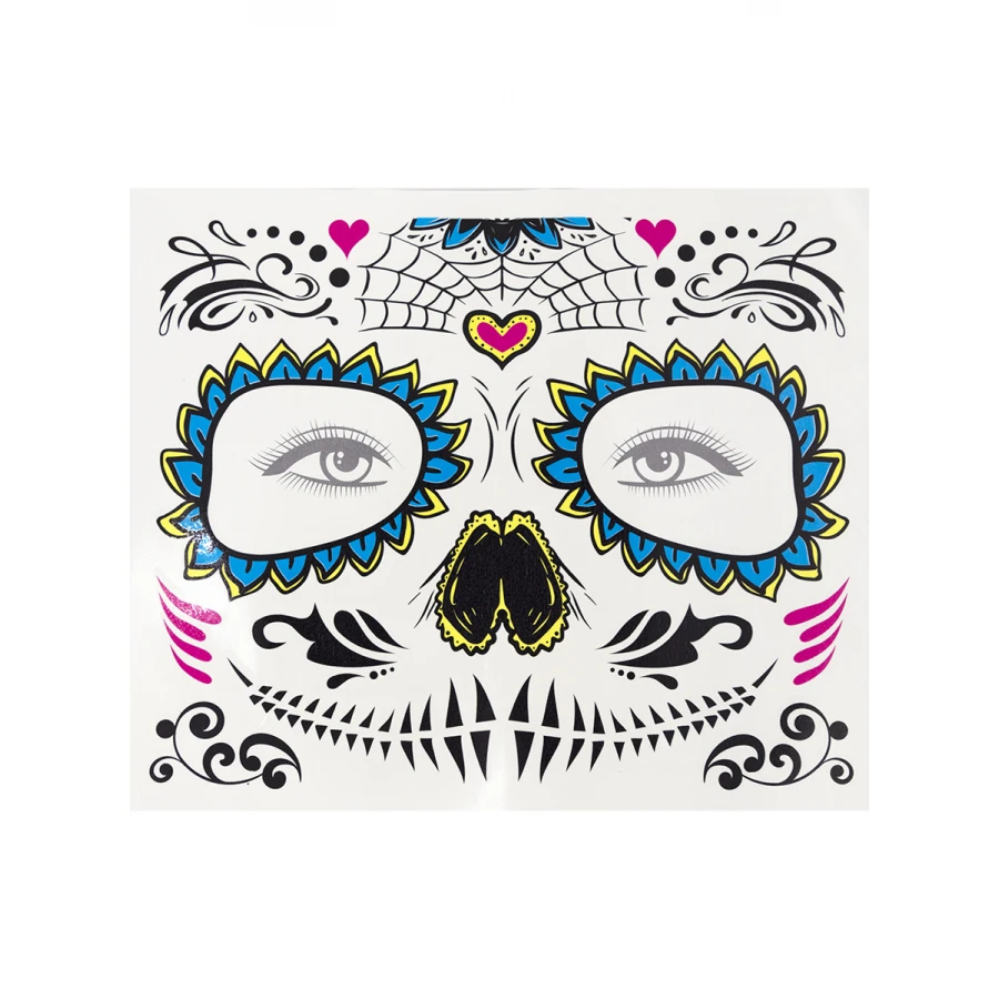 Временни татуировки La Catrina мексикански стил