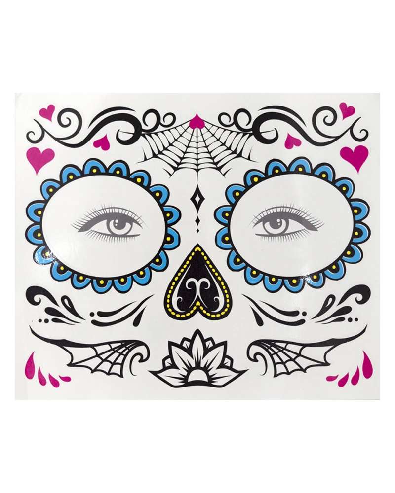 Временни татуировки La Catrina мексикански стил
