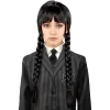 Официална перука Wednesday Addams за момичета Netflix