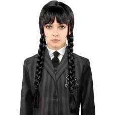 Перука на Уензди Адамс/Wednesday Addams за момичета - официалната версия на Netflix