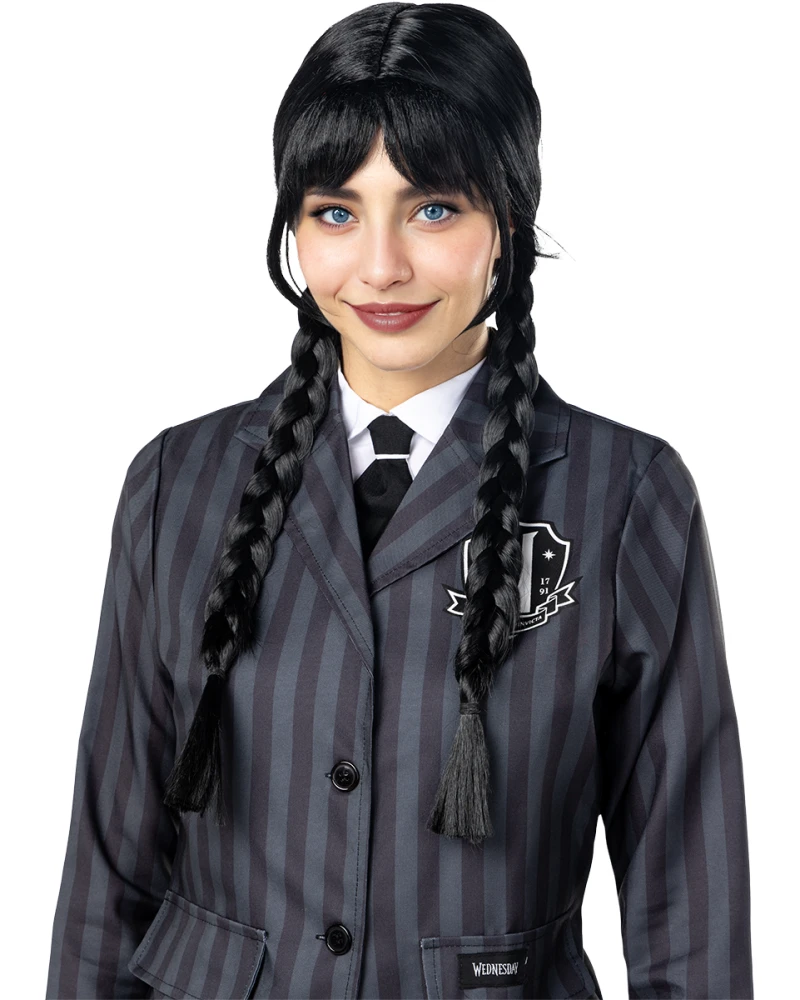 Официална перука Wednesday Addams от Netflix