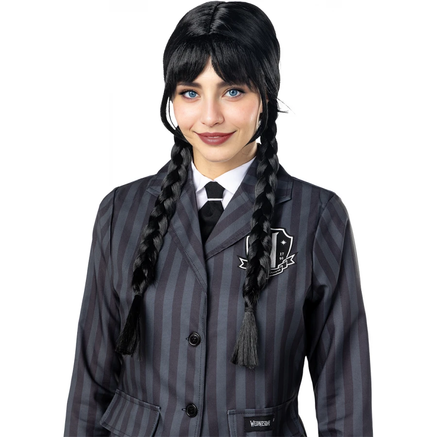 Официална перука Wednesday Addams от Netflix