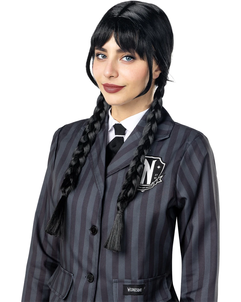Официална перука Wednesday Addams от Netflix