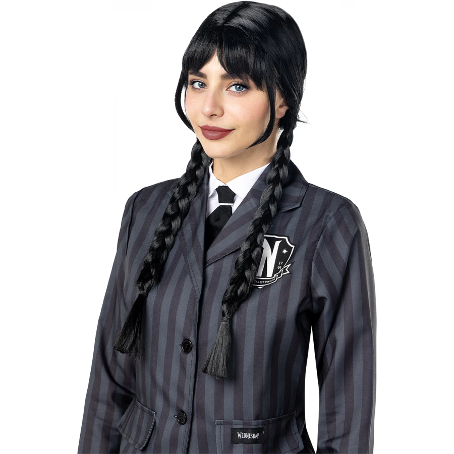Официална перука Wednesday Addams от Netflix