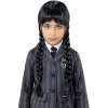 Официална перука Wednesday Addams за момичета Netflix