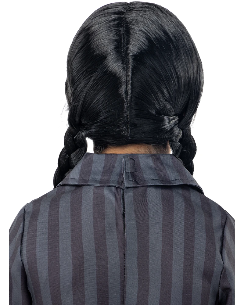 Официална перука Wednesday Addams за момичета Netflix