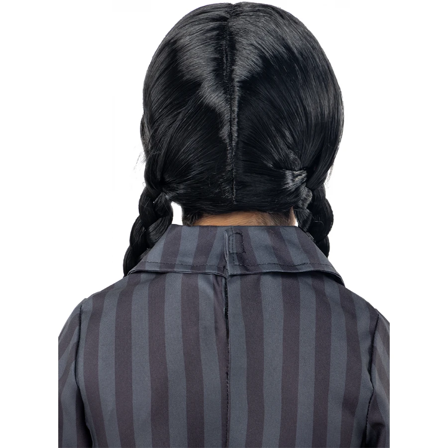Официална перука Wednesday Addams за момичета Netflix