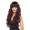 Карнавална червена перука Sirena Maroon 42265