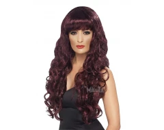 Карнавална червена перука Sirena Maroon 42265