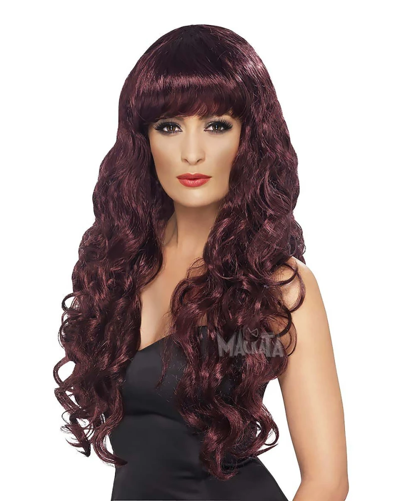 Карнавална червена перука Sirena Maroon 42265